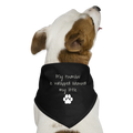 Hunde-Bandana wrapped around my paw - Schwarz