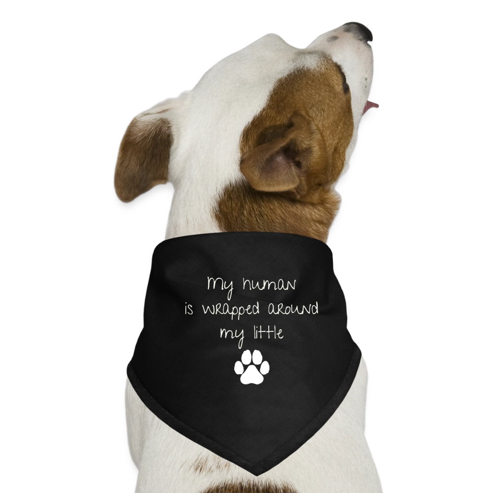Hunde-Bandana wrapped around my paw - Schwarz