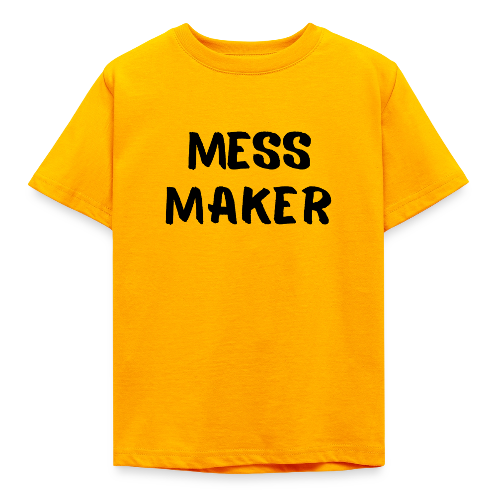 Kinder T-Shirt mess maker - Gold