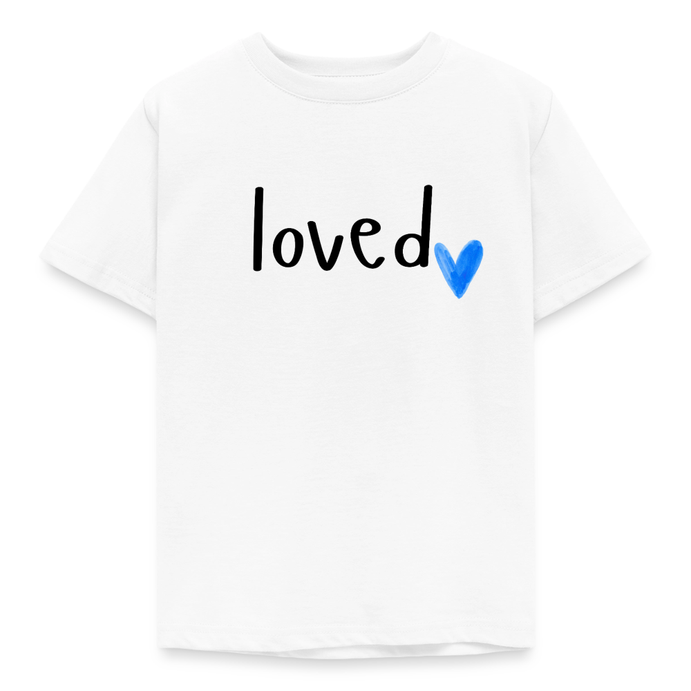 Kinder T-Shirt loved - Weiß