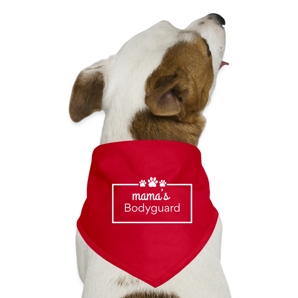 Hunde-Bandana Mamas Bodyguard - Rot
