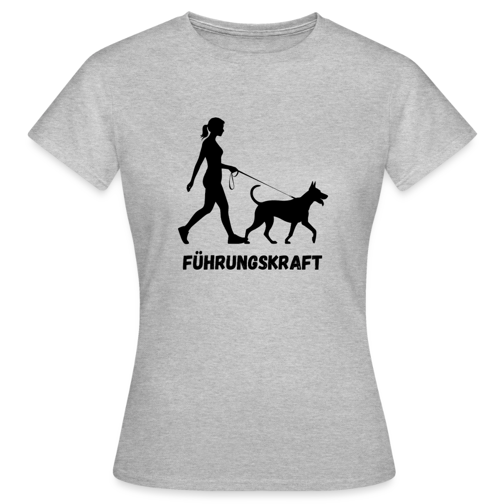Frauen T-Shirt Führungskraft - Grau meliert