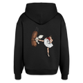Oversized Unisex Hoodie von Stanley/Stella Ballerina Kick - Schwarz
