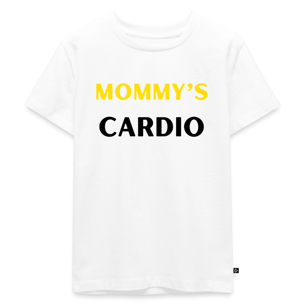 Kinder Premium T-Shirt Mommys Cardio - Weiß