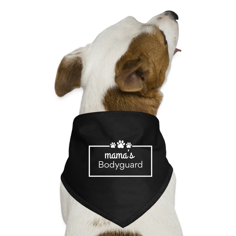 Hunde-Bandana Mamas Bodyguard - Schwarz