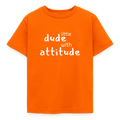 Kinder T-Shirt little dude with attitude - Orange
