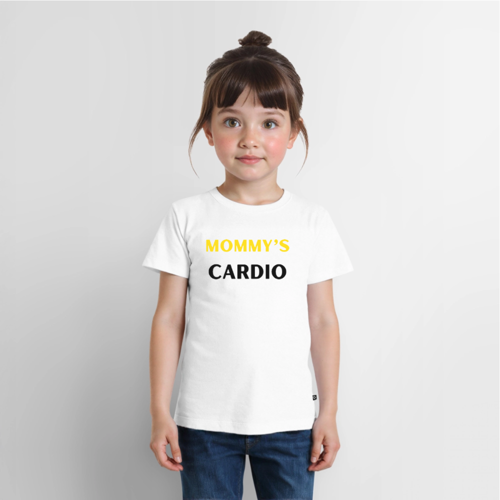 Kinder Premium T-Shirt Mommys Cardio - Weiß