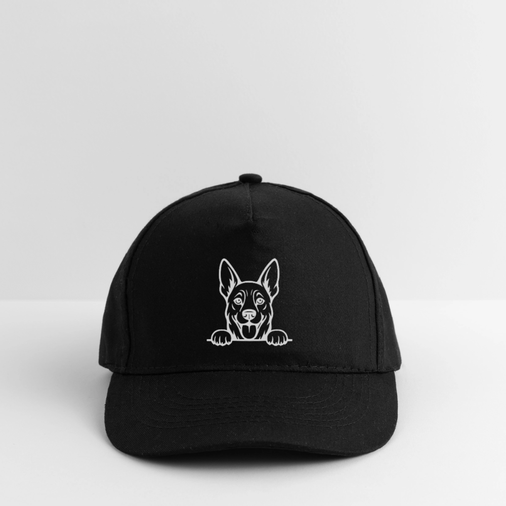 Bio-Baseballkappe Schäferhund - Schwarz