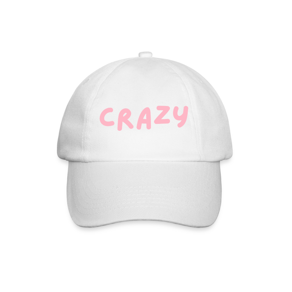 Baseballkappe Crazy - Weiß/Weiß
