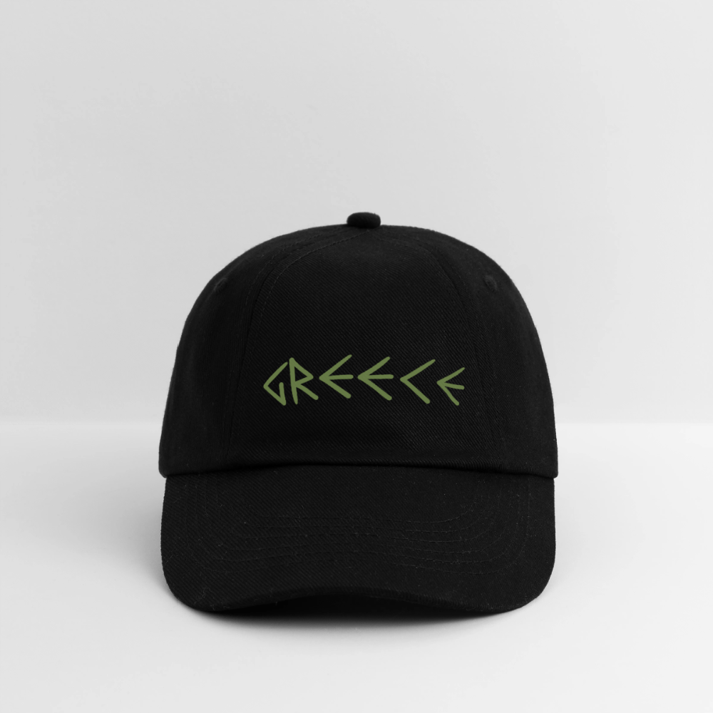 Baseballkappe Griechenland - Schwarz/Schwarz