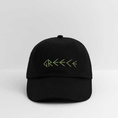 Baseballkappe Griechenland - Schwarz/Schwarz