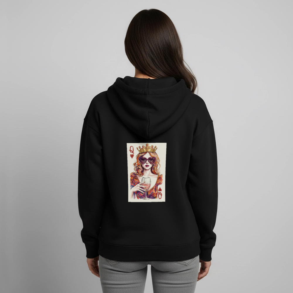 Oversized Unisex Hoodie von Stanley/Stella - Queen - Schwarz