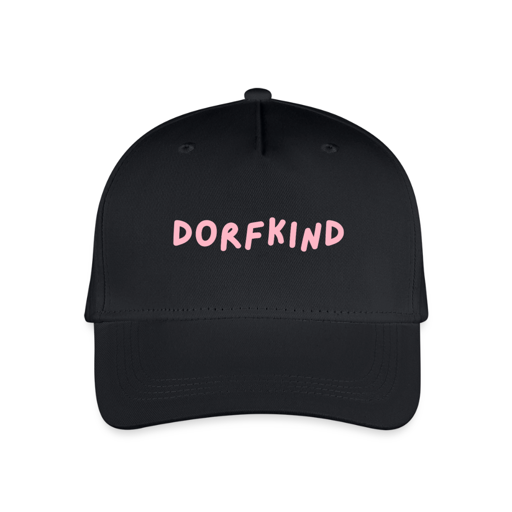 Kinder Bio Basecap Dorfkind - Schwarz