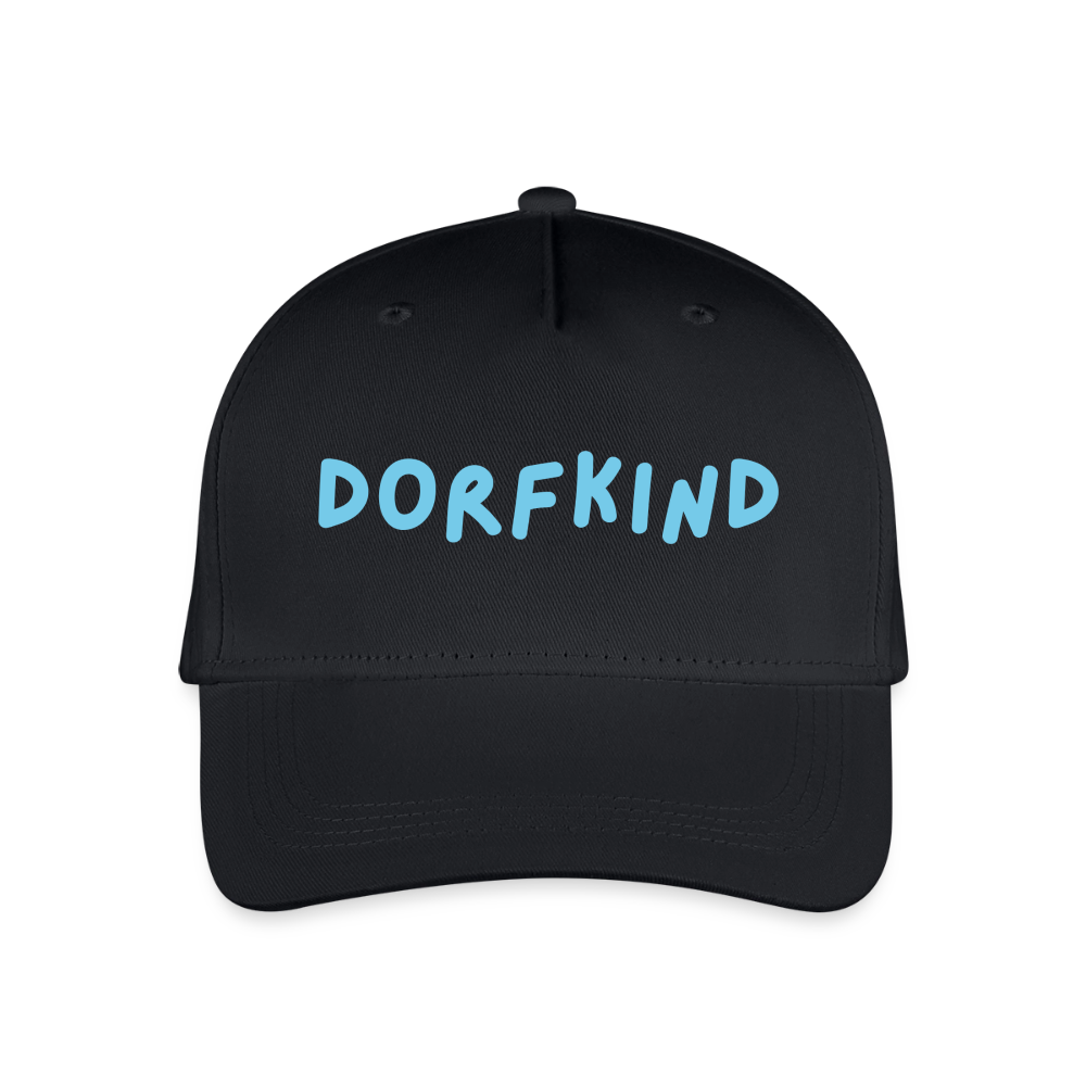 Kinder Bio Basecap Dorfkind - Schwarz