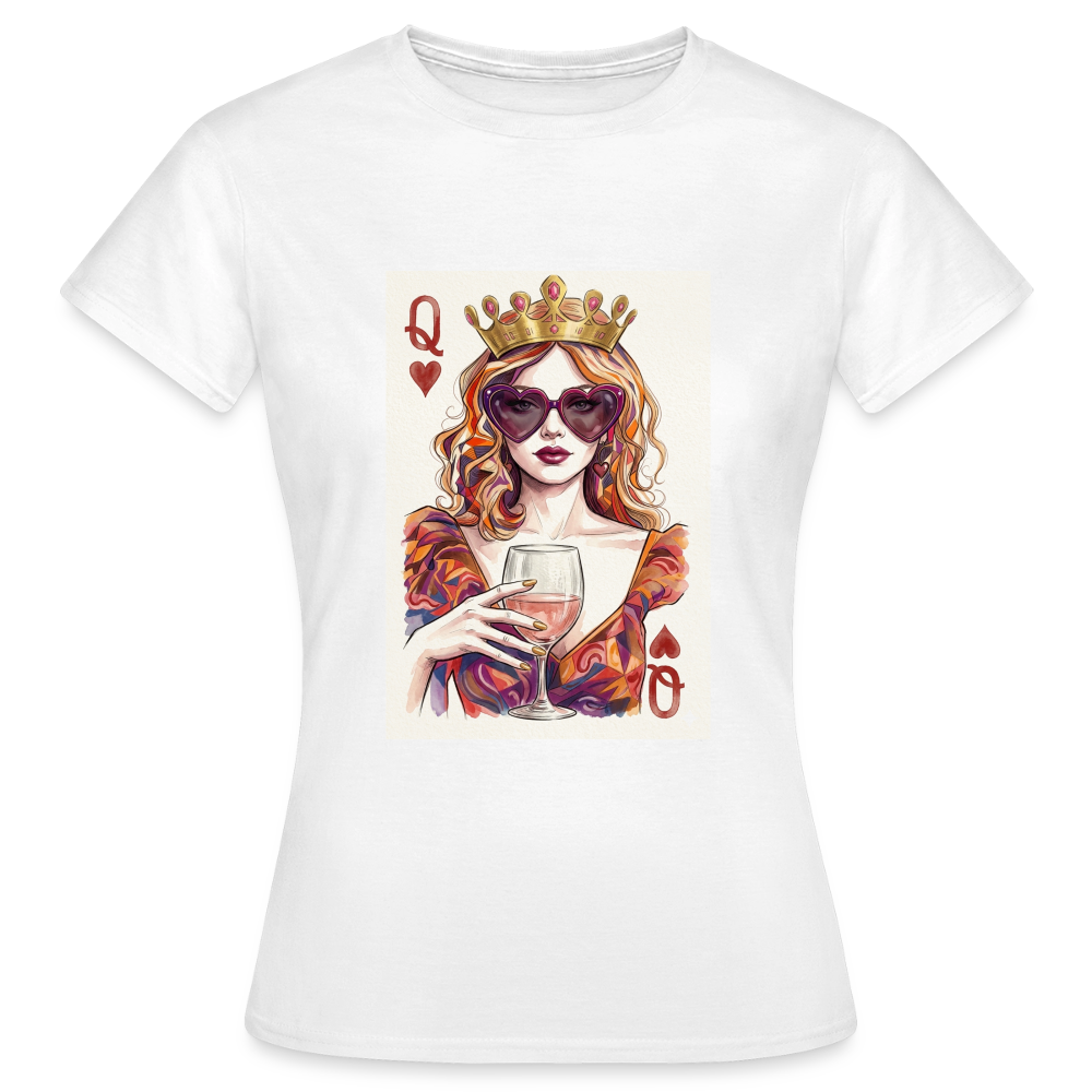 Frauen T-Shirt Queen - Weiß