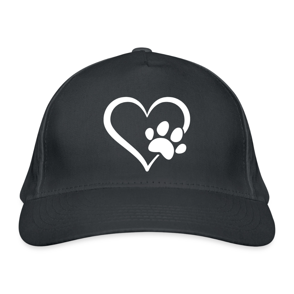 Bio-Baseballkappe Pfotenliebe - Graphite