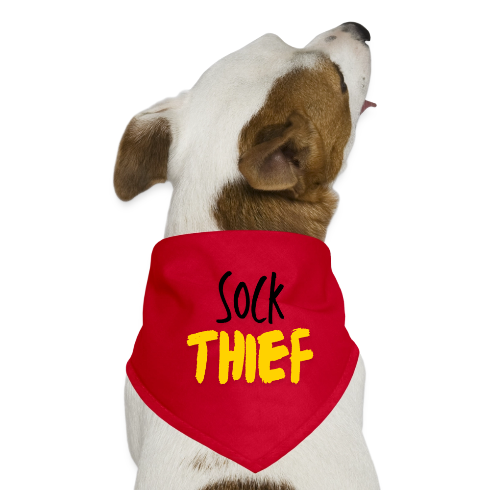 Hunde-Bandana sock thief - Rot