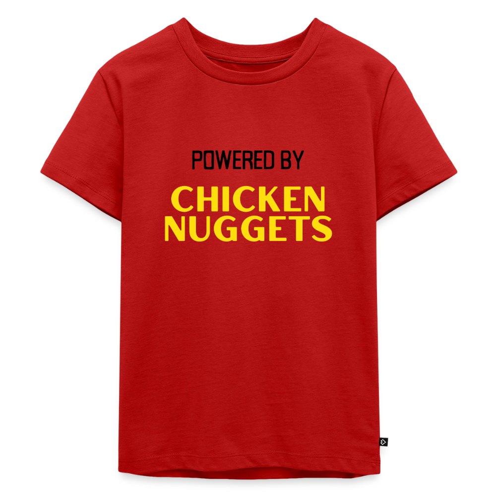 Kinder Premium T-Shirt powered by chicken nuggets - Rot
