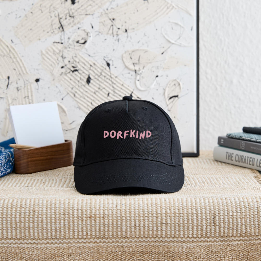 Kinder Bio Basecap Dorfkind - Schwarz