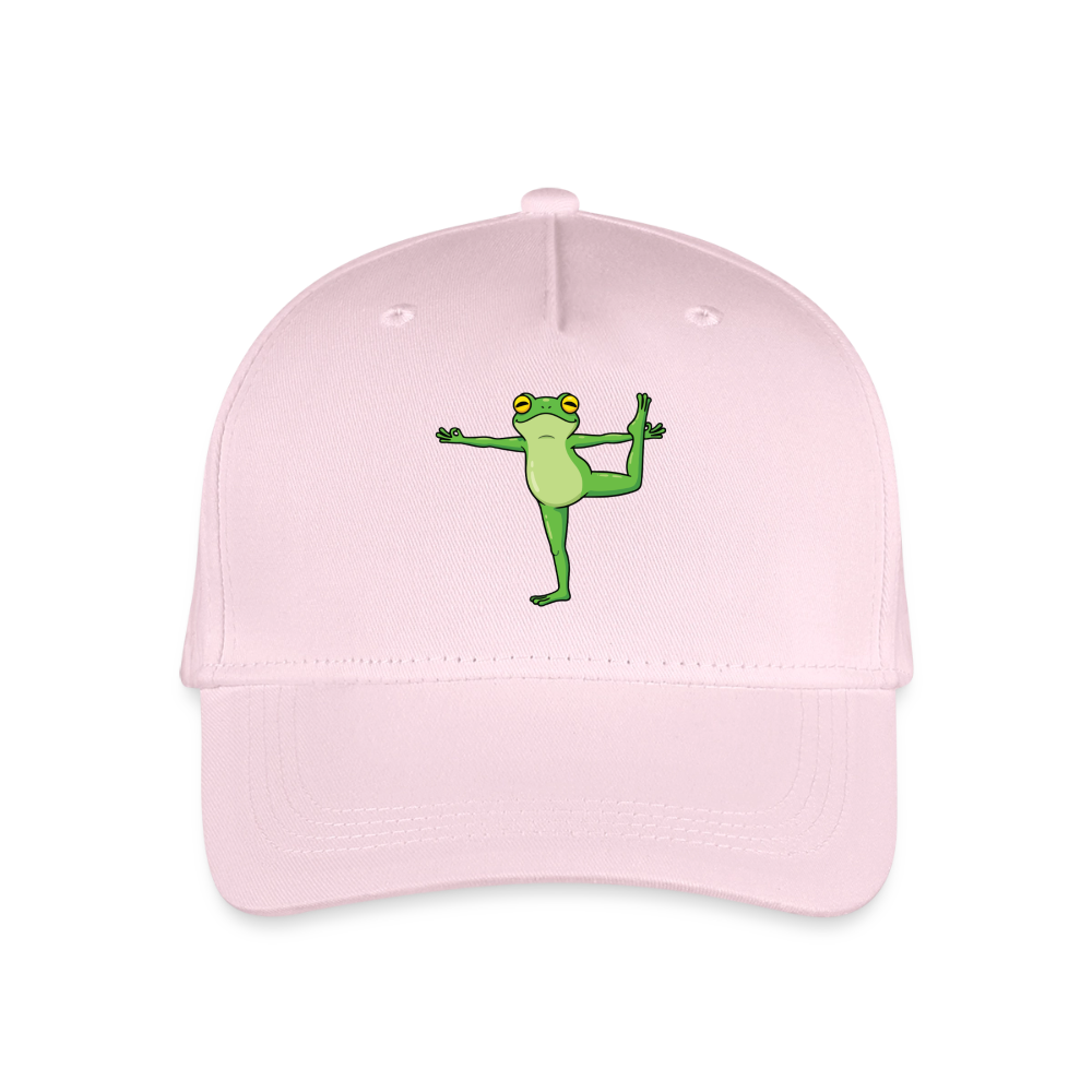 Kinder Bio Basecap Yoga Frog - Hellrosa