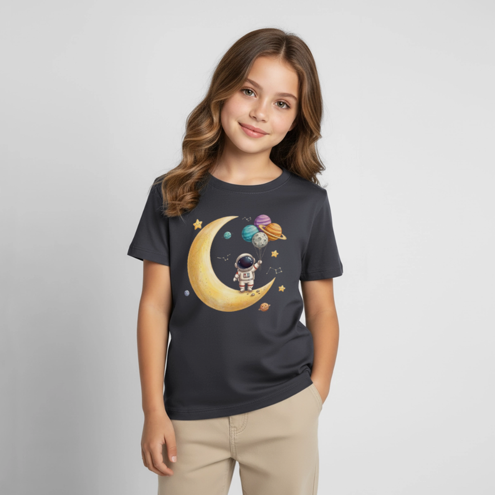 Kinder T-Shirt little astronaut - Dunkelgrau
