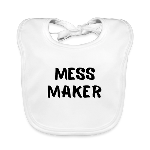Baby Bio-Lätzchen mess maker - Weiß