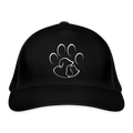 Bio-Baseballkappe Pfote Katze Hund - Schwarz