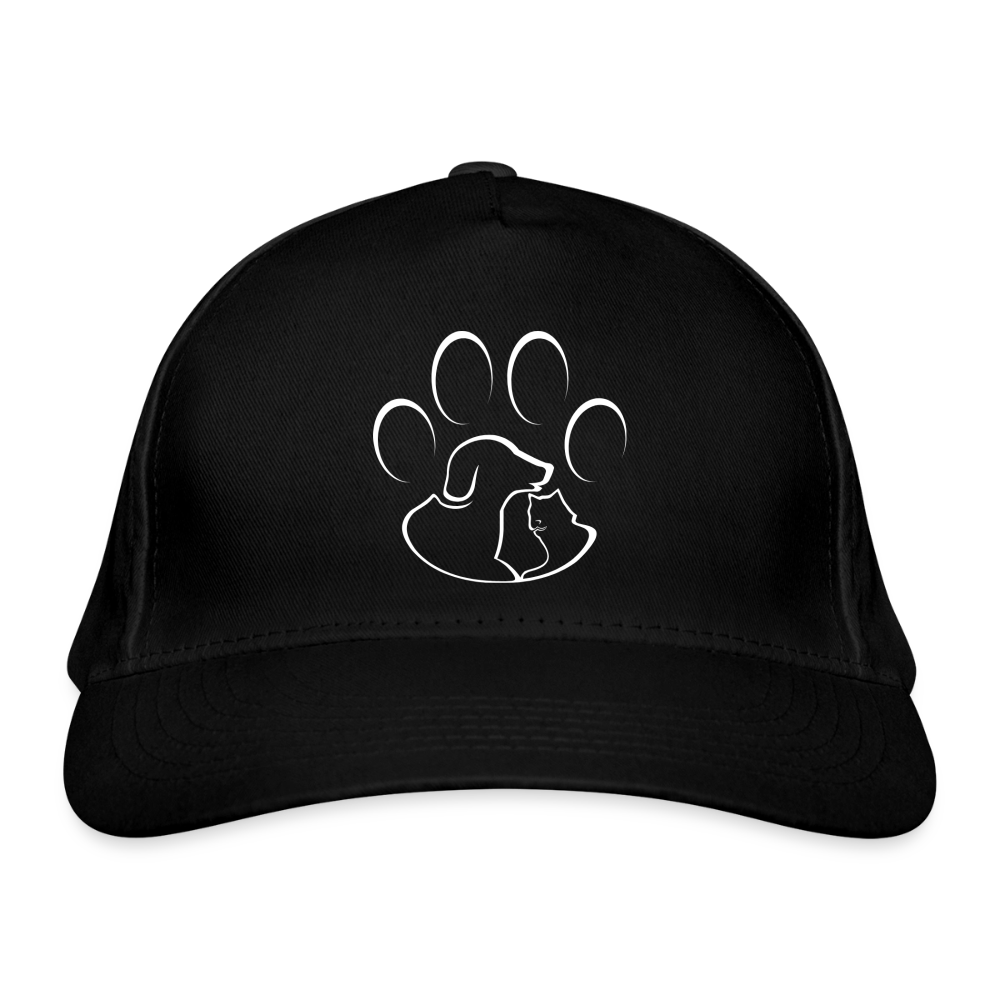 Bio-Baseballkappe Pfote Katze Hund - Schwarz