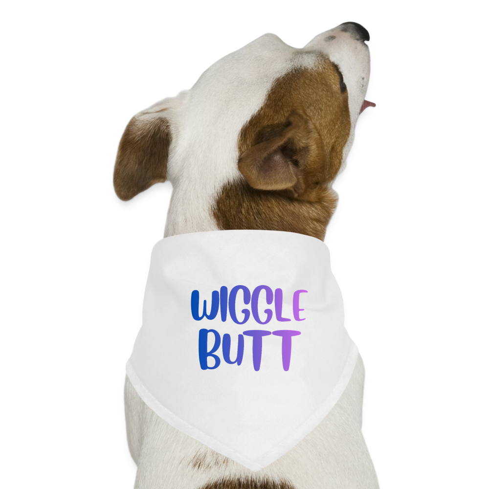 Hunde-Bandana Wiggle butt - Weiß