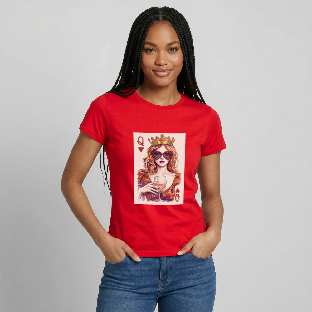 Frauen T-Shirt Queen - Rot