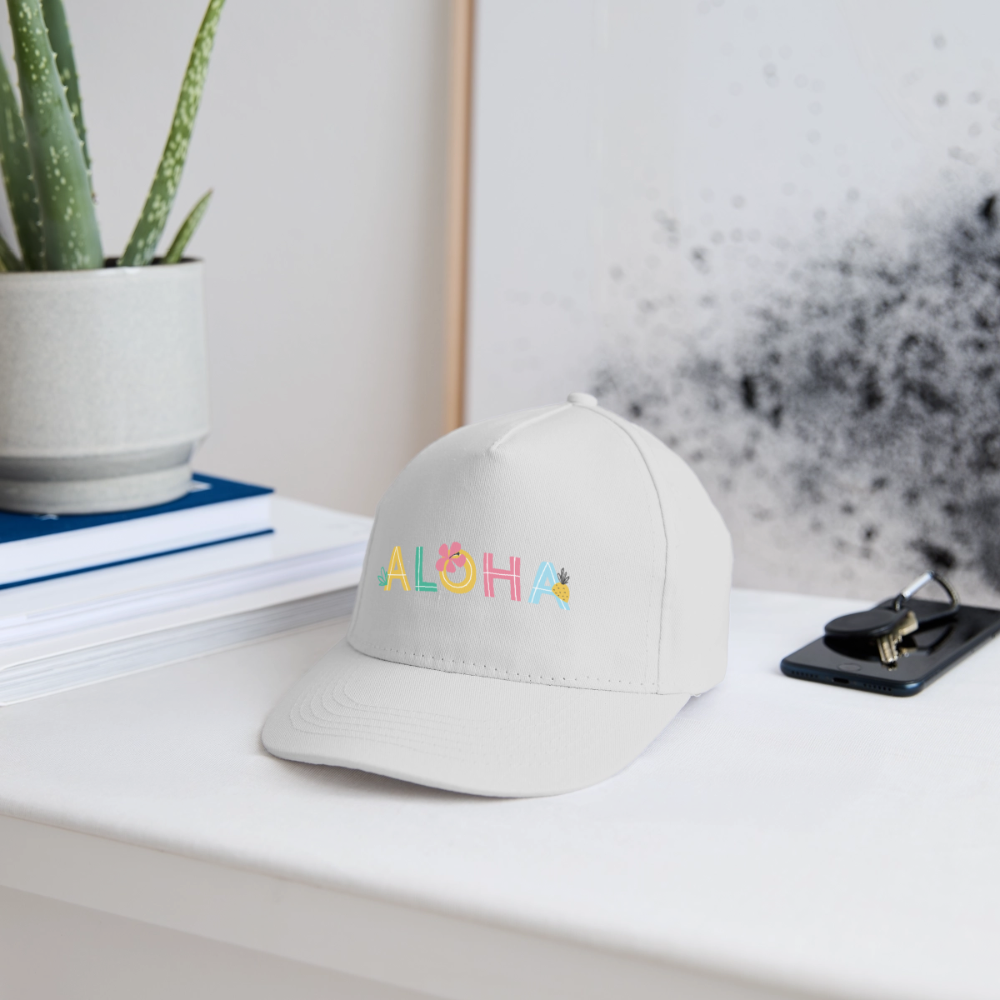 Bio-Baseballkappe Aloha - Weiß