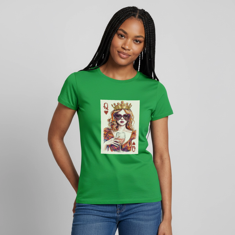Frauen T-Shirt Queen - Kelly Green