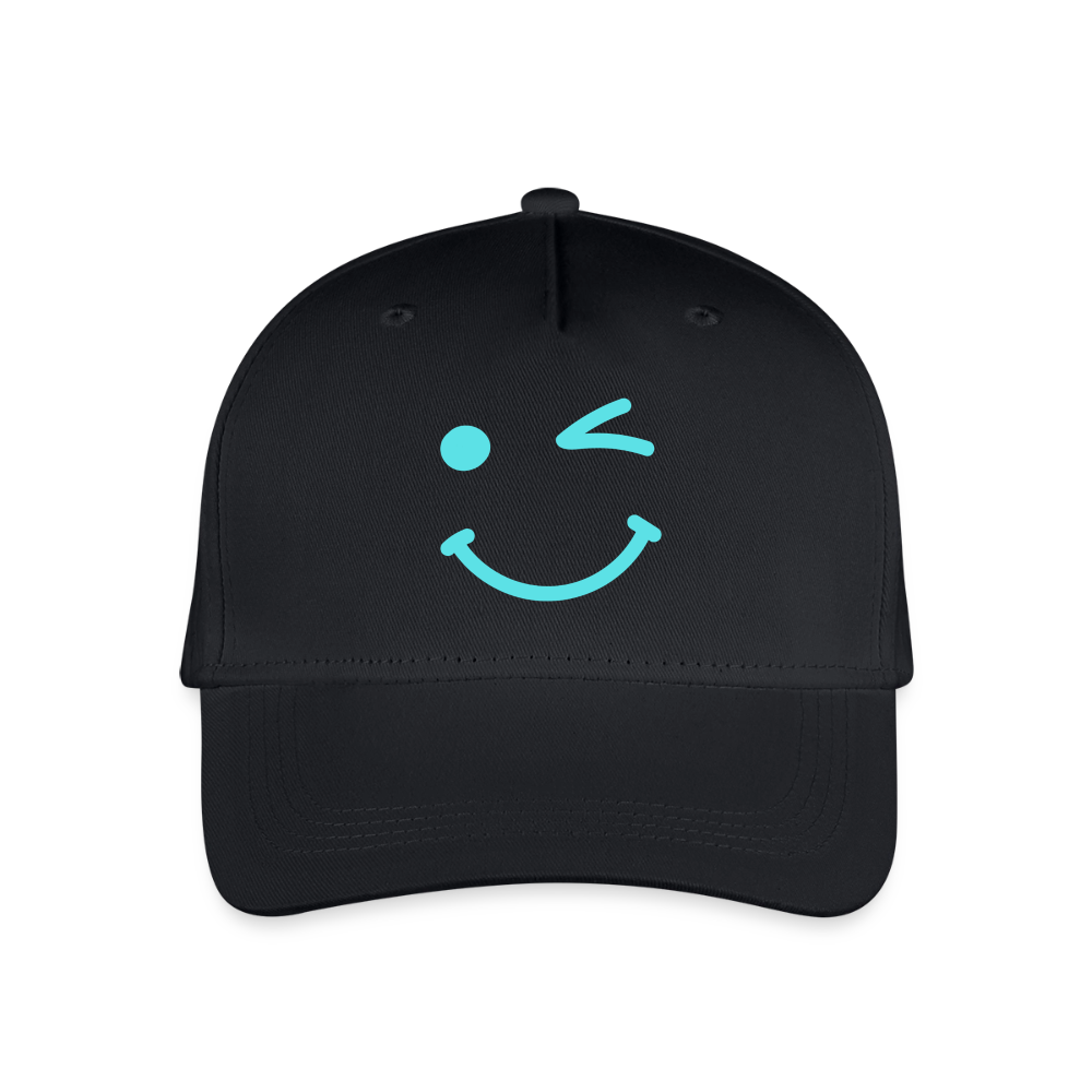 Kinder Bio Basecap Smiley - Schwarz