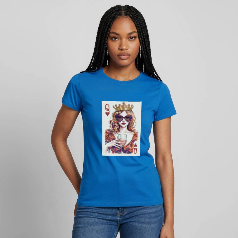 Frauen T-Shirt Queen - Royalblau