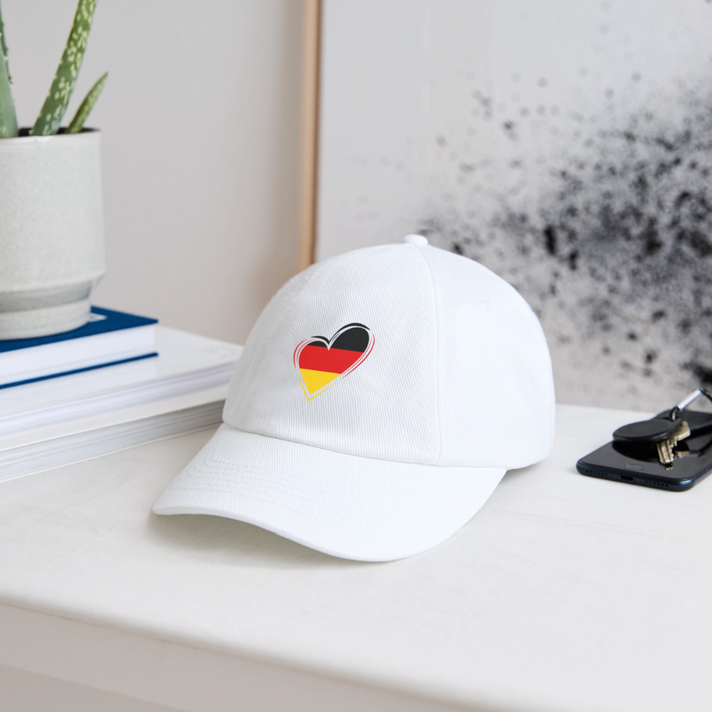 Baseballkappe Deutschland - Weiß/Weiß