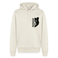 Männer Premium Hoodie Papabär - Naturweiß