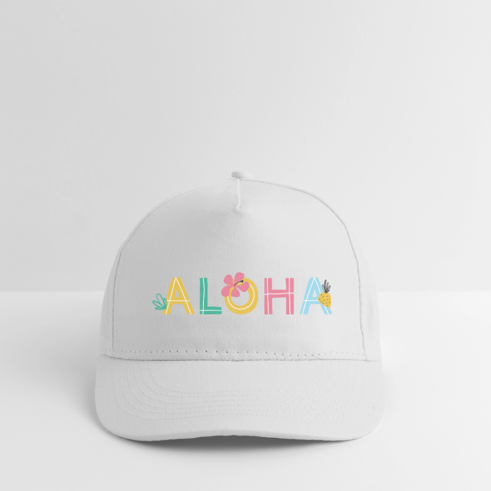 Bio-Baseballkappe Aloha - Weiß