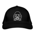 Bio-Baseballkappe Pudel - Schwarz
