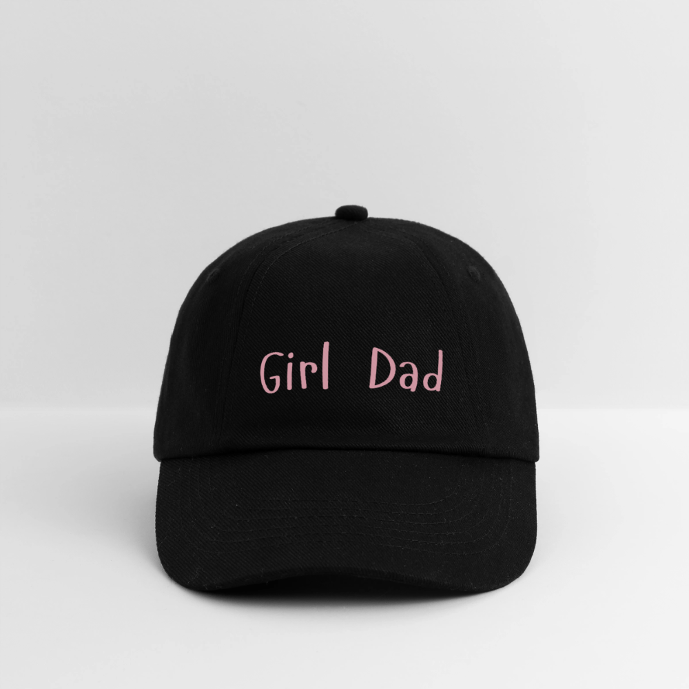 Baseballkappe Girl Dad - Schwarz/Schwarz