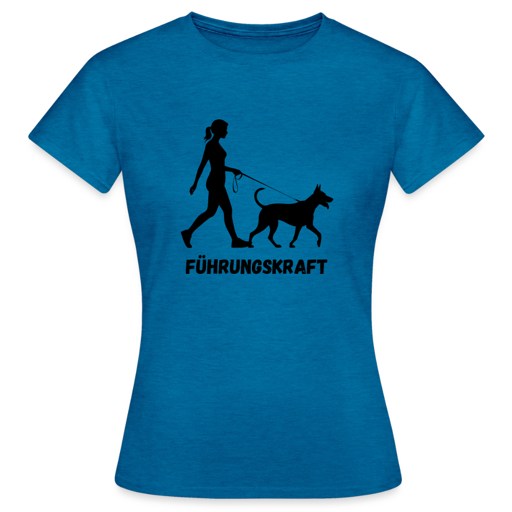Frauen T-Shirt Führungskraft - Antikblaues Saphir meliert