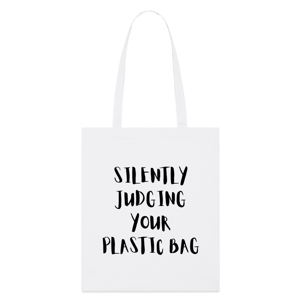 Stanley/Stella Bio-Stoffbeutel judging your plastic bag - Weiß