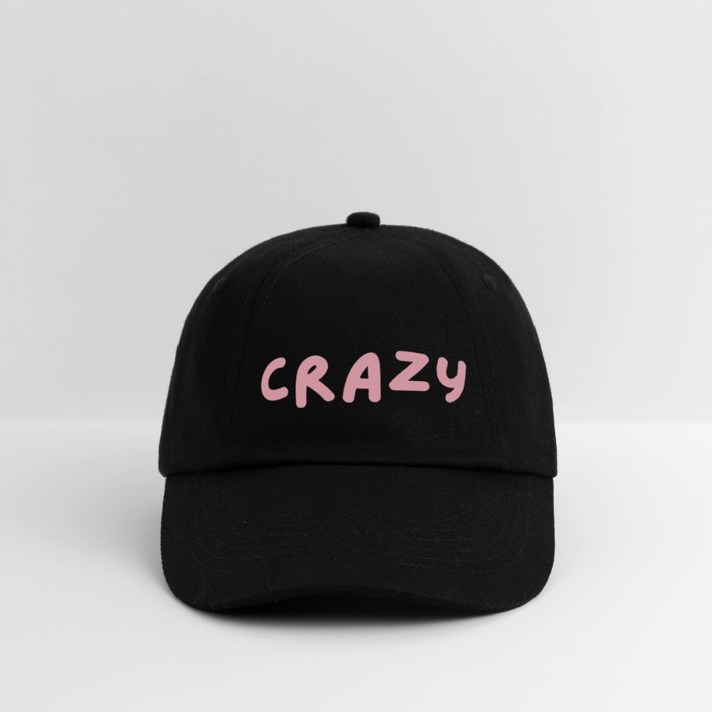 Baseballkappe Crazy - Schwarz/Schwarz