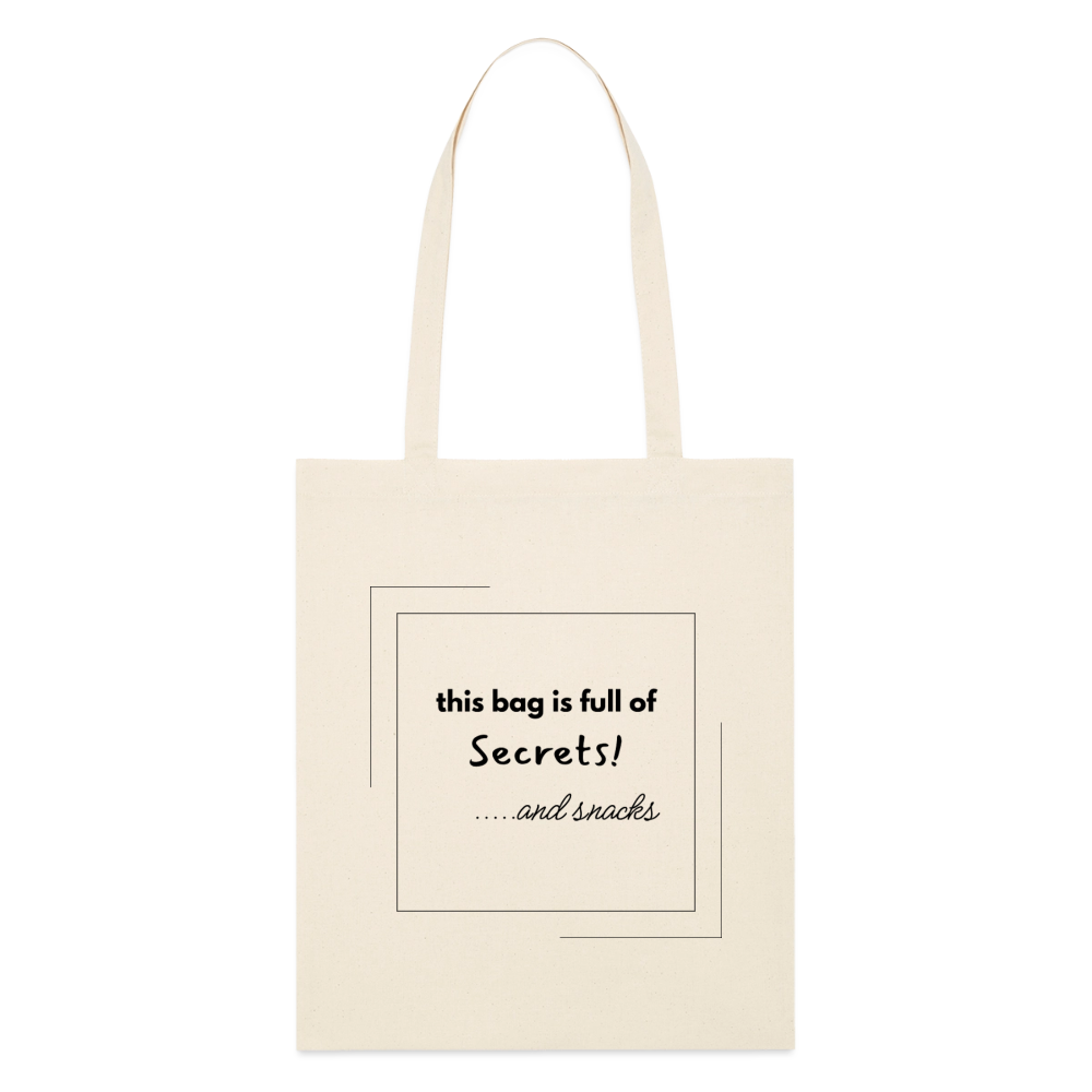 Stanley/Stella Bio-Stoffbeutel this bag is full of snacks and secrets - Natur