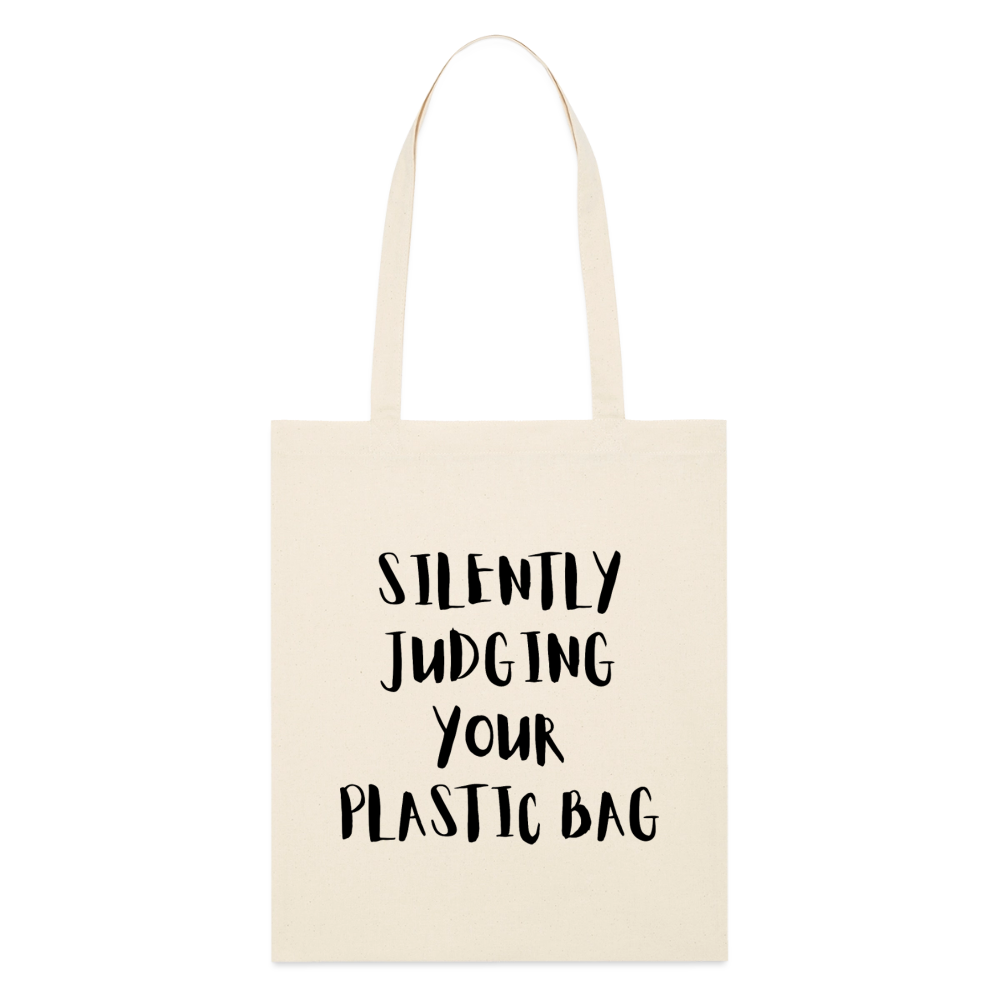 Stanley/Stella Bio-Stoffbeutel judging your plastic bag - Natur