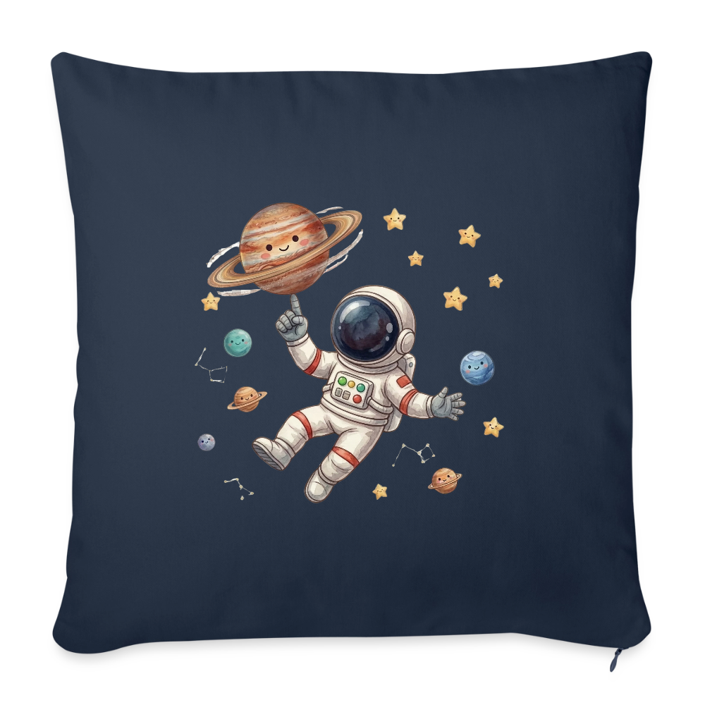 Kinderkissenbezug 44 x 44 cm Astronaut Basketball Planet - Navy