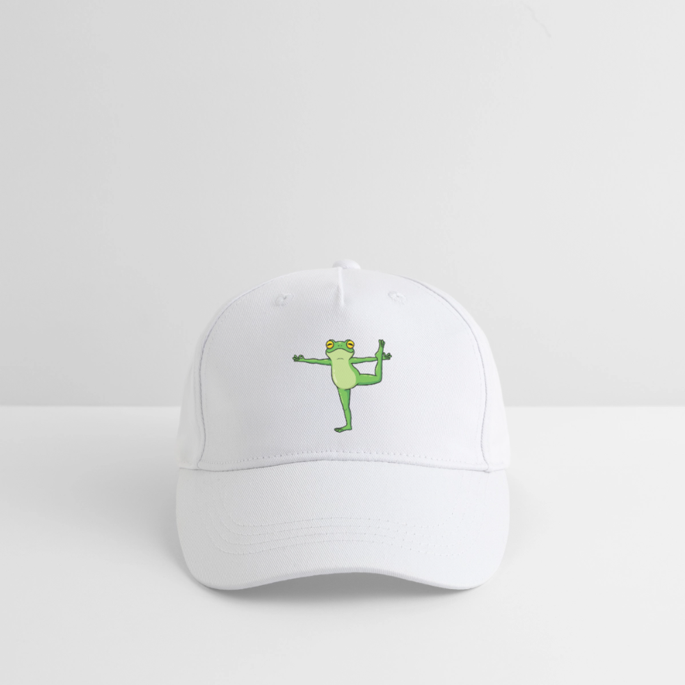 Kinder Bio Basecap Yoga Frog - Weiß