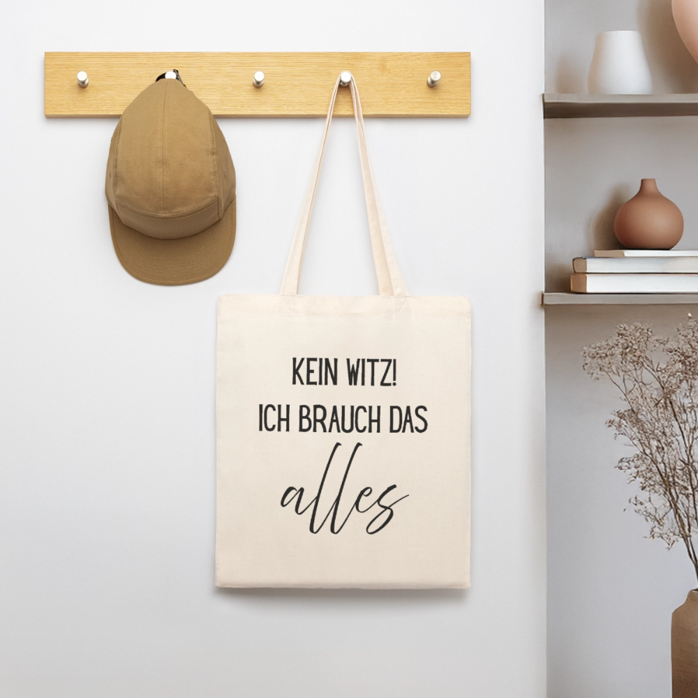 Stanley/Stella Bio-Stoffbeutel ich brauch das alles - Natur