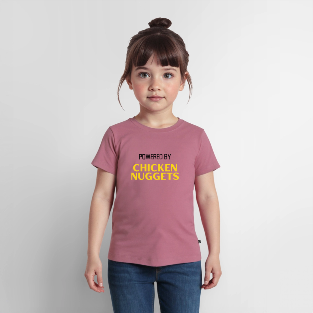 Kinder Premium T-Shirt powered by chicken nuggets - Mauve