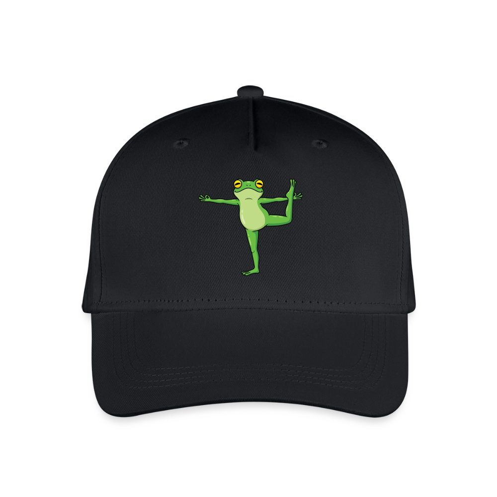 Kinder Bio Basecap Yoga Frog - Schwarz