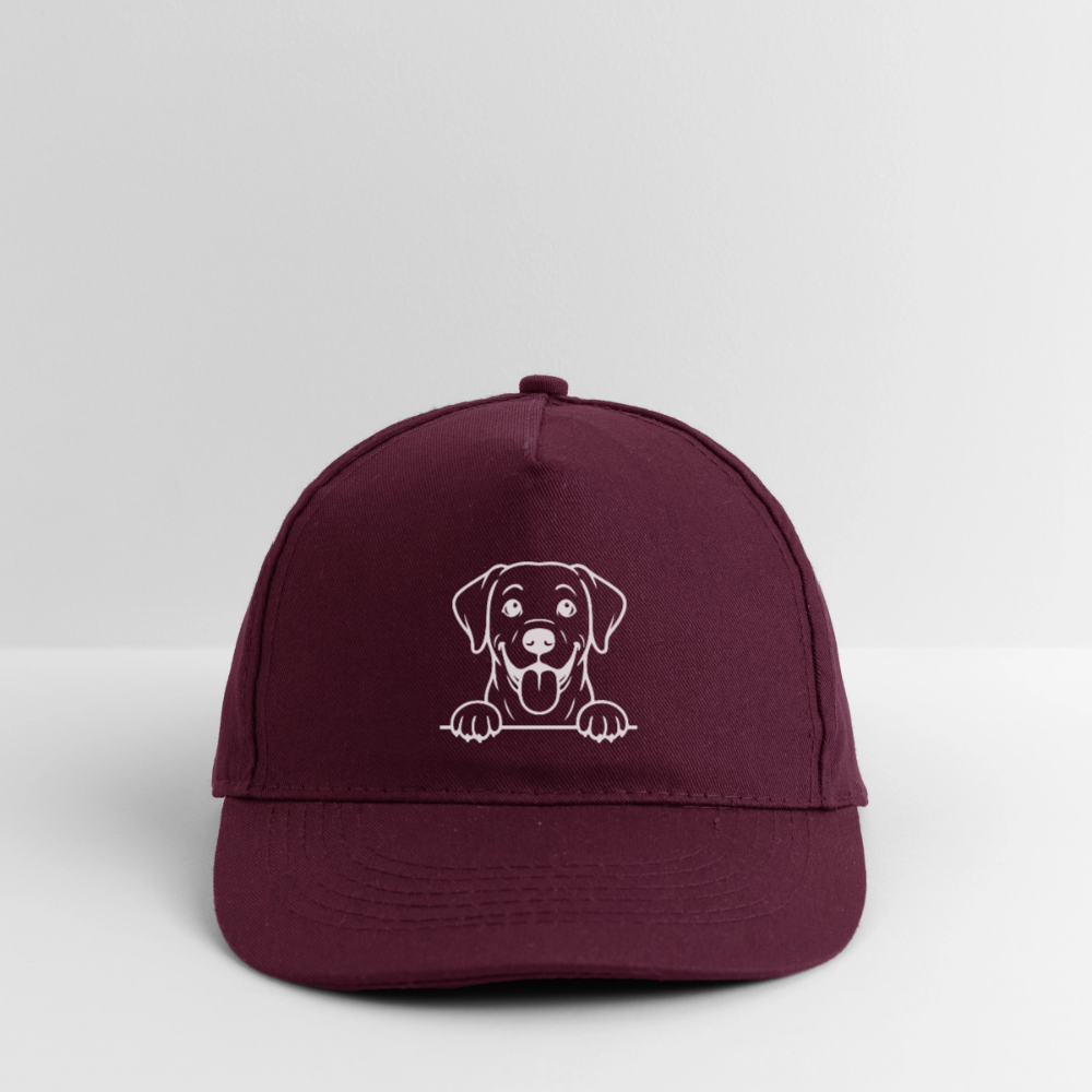 Bio-Baseballkappe Labrador - Burgunderrot